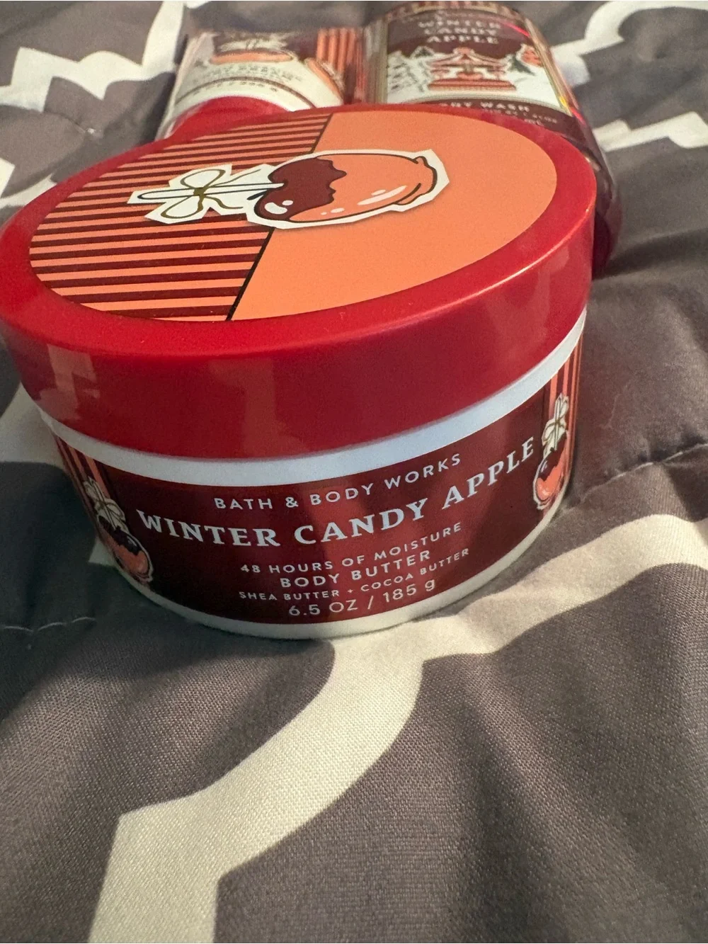 Bath & Body Works Winter Candy Apple Set - Red